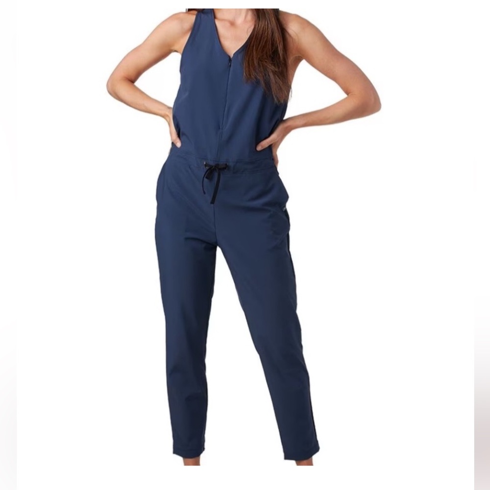 Backcountry Women's Navy Blue Hiking Pants Lightweight On the Go Jumpsuit